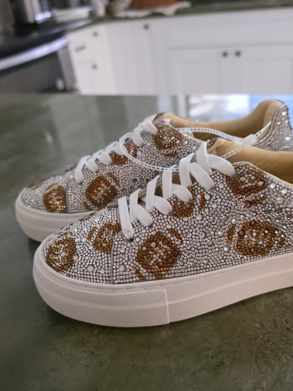 Football Betsey Johnson  Women's Sneakers 7.5 - Picture 2 of 6